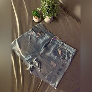 Cute Light Blue Denim Mini Shorts [Size M/ US 09]
